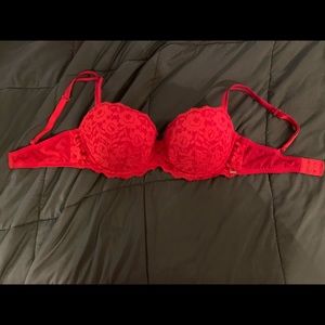Victoria’s Secret Red Lace Push-up Bra
